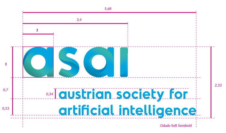 Logodesign Gestaltung Abmessungen ASAI
