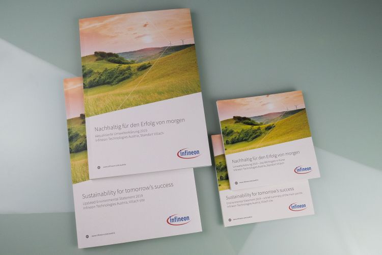 Case Study Umweltbericht Environmental Statement Infineon Austria Corporate Publishing Layout Design