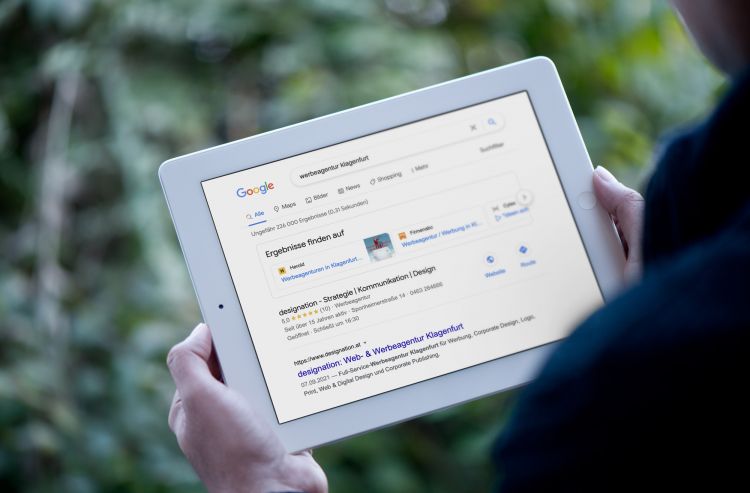 Ergebnisse in der Google-Trefferliste