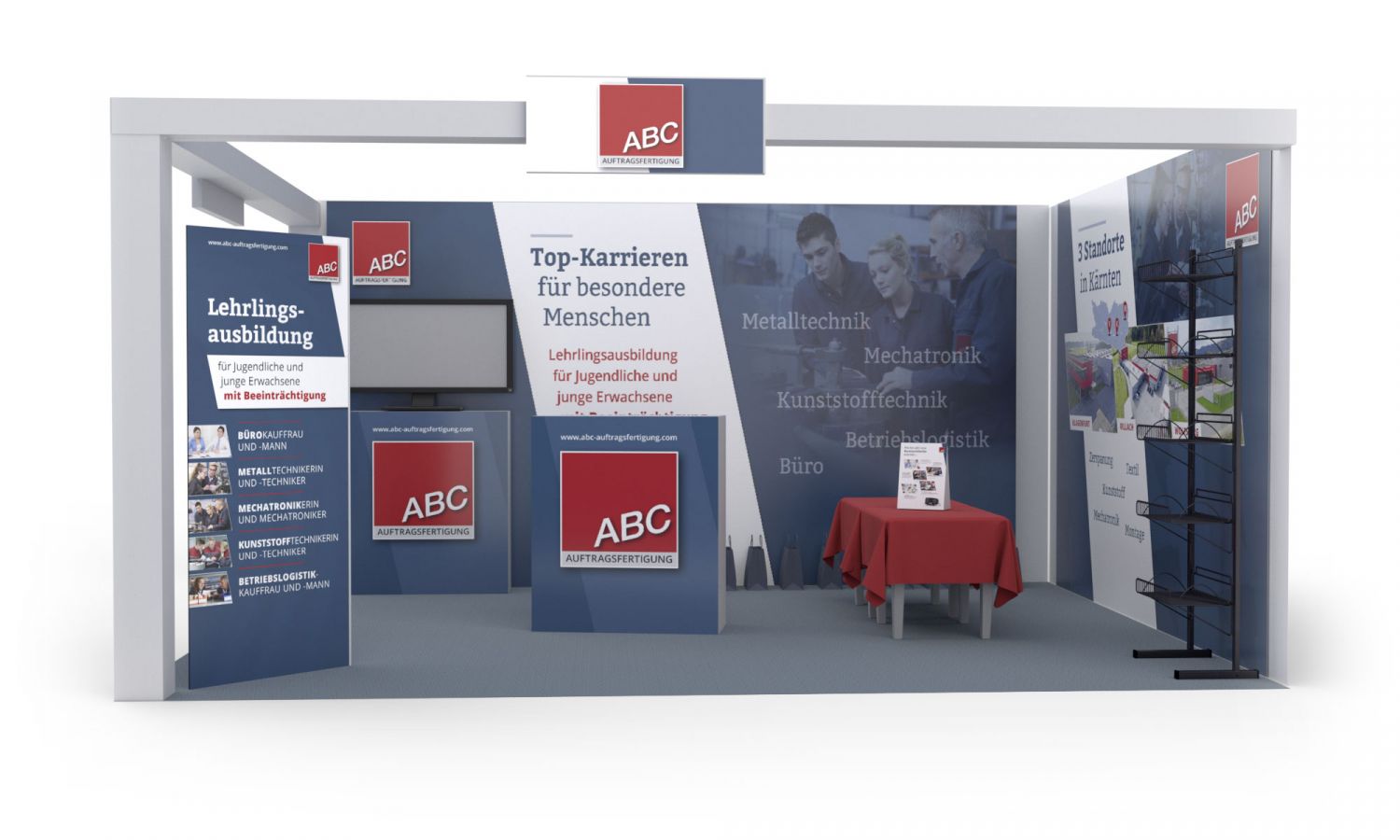 messestand gestaltung aufsteller display präsentation ausstellung