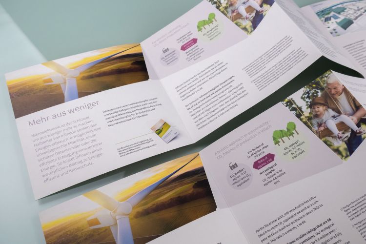 Case Study Umweltbericht Environmental Statement Infineon Austria Corporate Publishing Layout Design